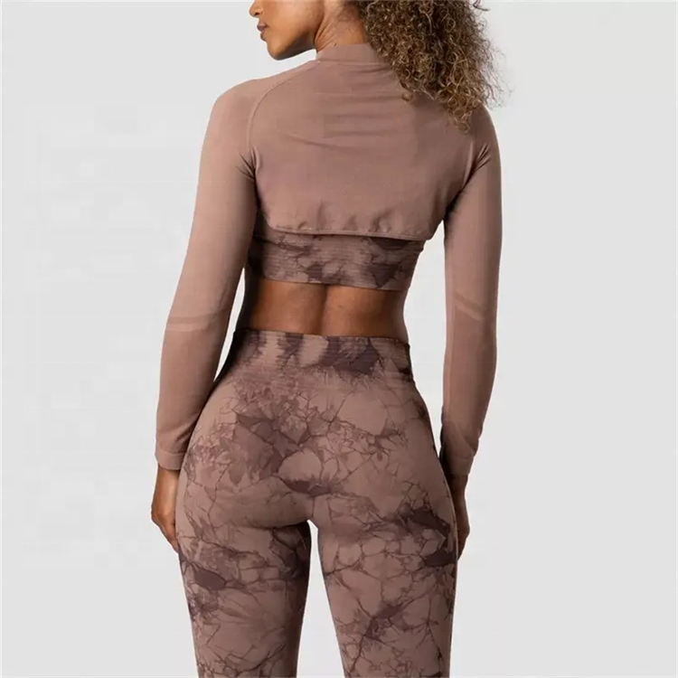 2023 High Quality Custom Print Sexy Women Tie Dye Sportswear Fitness Bra Pants Yoga Suit 3 Piece Yoga Set