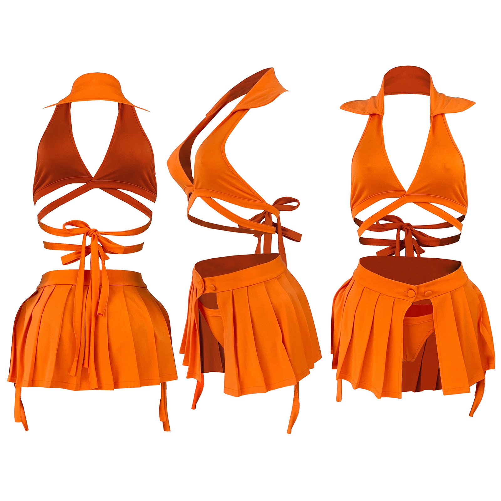 women beach wear cover up summer dress cover up swimwear skirt 3 piece set women swimwear