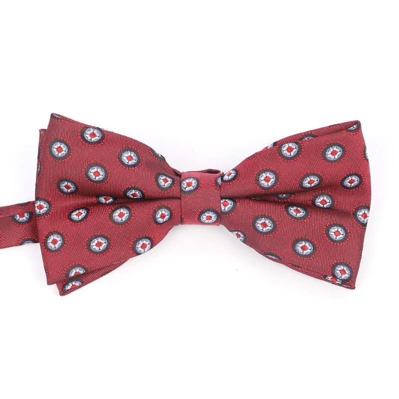 New Arriving Men's Business Formal Tie Vintage Plaid Printed Bow Tie Cotton Bowties Fashion Collar Accessories For Wedding