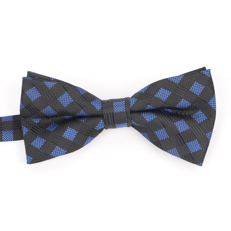New Arriving Men's Business Formal Tie Vintage Plaid Printed Bow Tie Cotton Bowties Fashion Collar Accessories For Wedding