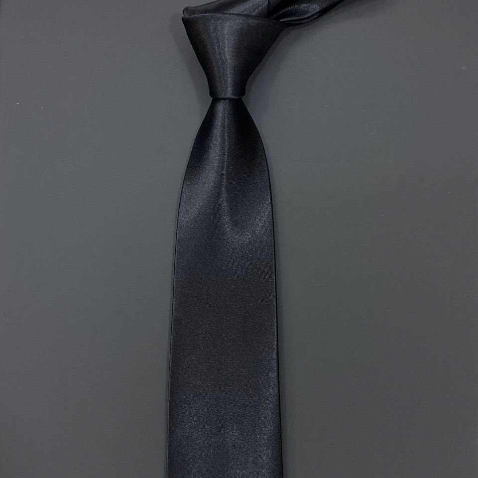 Wholesale Business Men's Fashionable Slim Fit Polyester Tie High Quality Striped Printed Silk Tie with Solid Color Design Gift