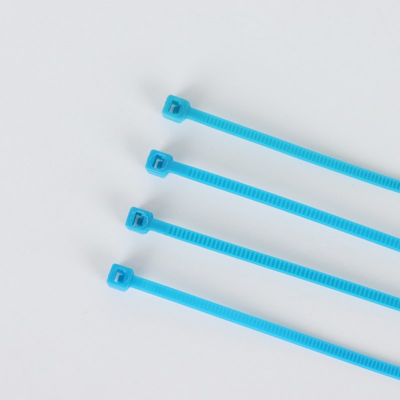 Blue Self-Locking Nylon 66 colored Cable Tie Wrap Plastic Wire Binding Straps Zip Ties