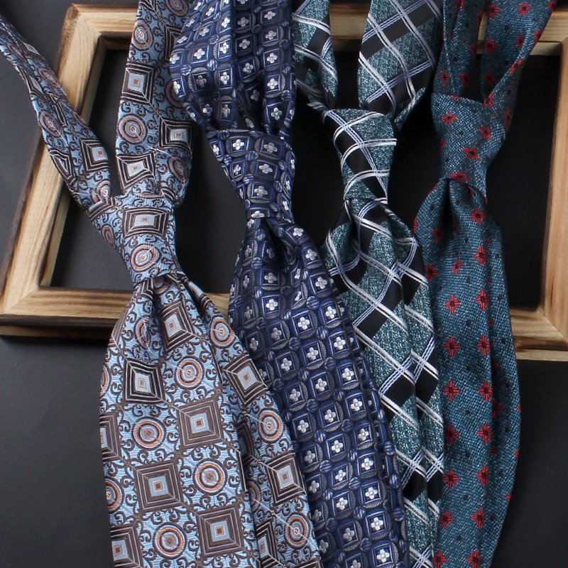 Factory Sell Percy Neck Ties Men Retro Floral Pattern Cashew Design Polyester Formal Dinner Wedding Casual Retros Hand-Tied