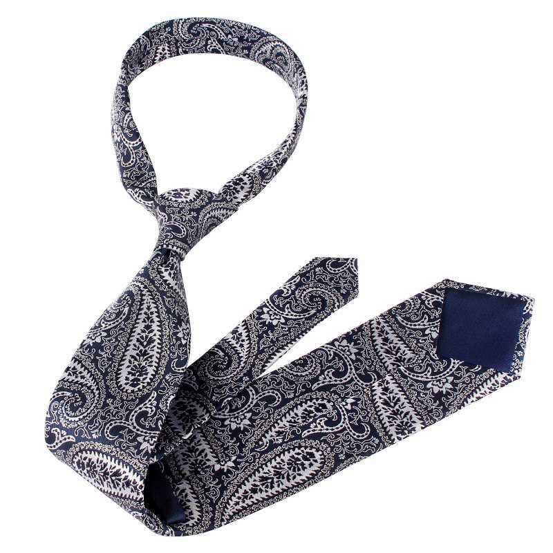 Factory Sell Percy Neck Ties Men Retro Floral Pattern Cashew Design Polyester Formal Dinner Wedding Casual Retros Hand-Tied