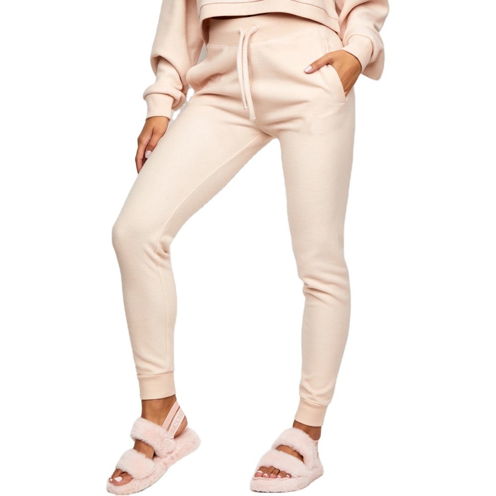 Wholesale sweat pants women jogger set two piece custom streetwear fleece sweatpants cotton joggers for girls casual