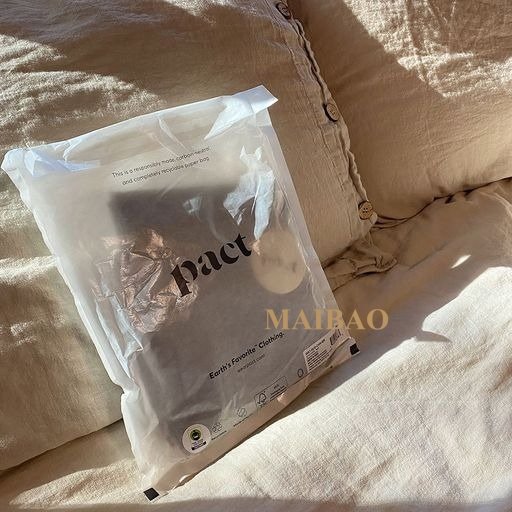 Compostable Glassine Paper Bag For Clothing Packaging Translucent Recyclable Apparel Wax Paper Bag Big Size Mailing Bag