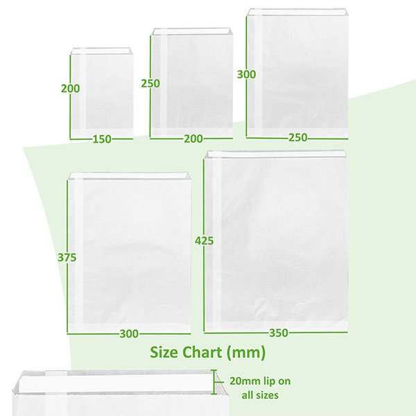 Compostable Glassine Paper Bag For Clothing Packaging Translucent Recyclable Apparel Wax Paper Bag Big Size Mailing Bag