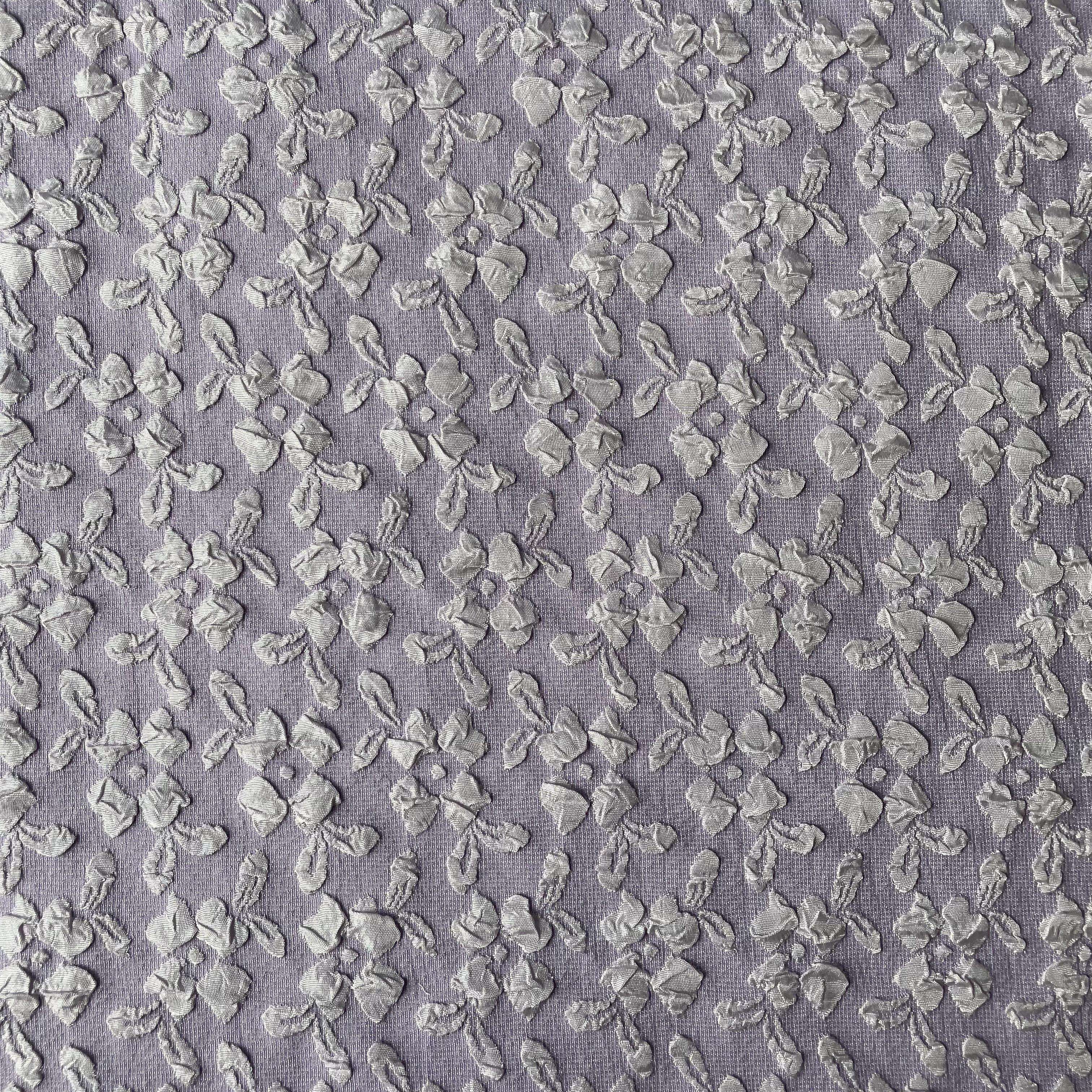 Woven 100%Polyester Floral Jacquard Textile Fabric For Making 3D Raised Jacquard Jumpsuit With Elastic Waistband Tie Straps