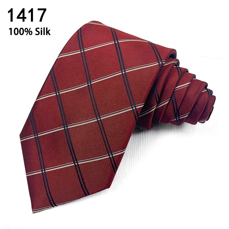 Wholesale business cravatte da uomo seta 100% silk ties corbatas para hombre corbatas de seda los hombres neckties for men silk
