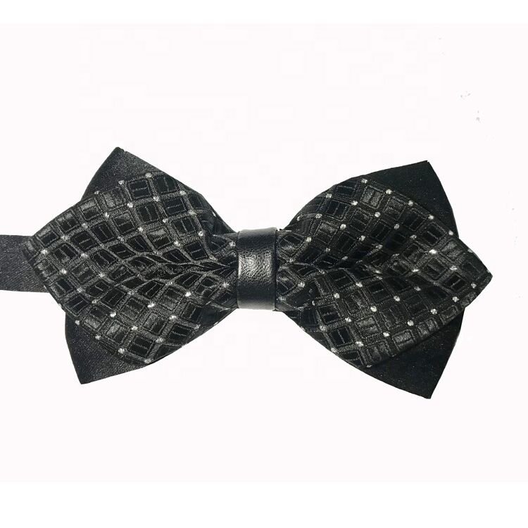 New Arrival Wedding Accessory Double Layers Adjustable Navy Blue Grooms' Bow Ties/Men's Bowtie