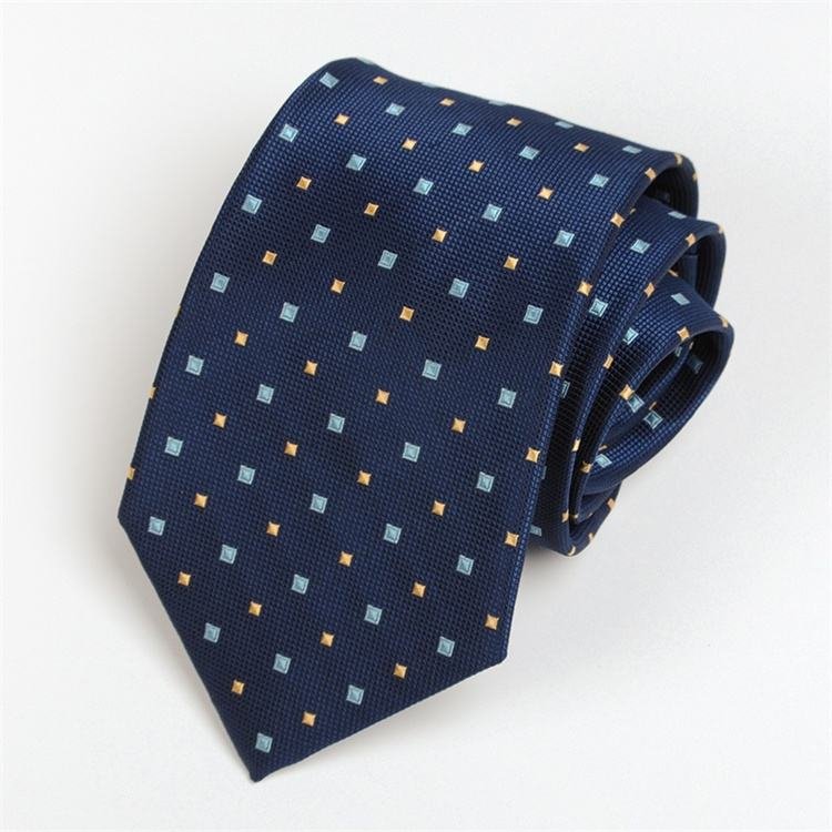 High Visibility Polyester Custom Woven Tie Men Print Chambray Cheap School Uniform Neckties Company Logo Ties For Custom