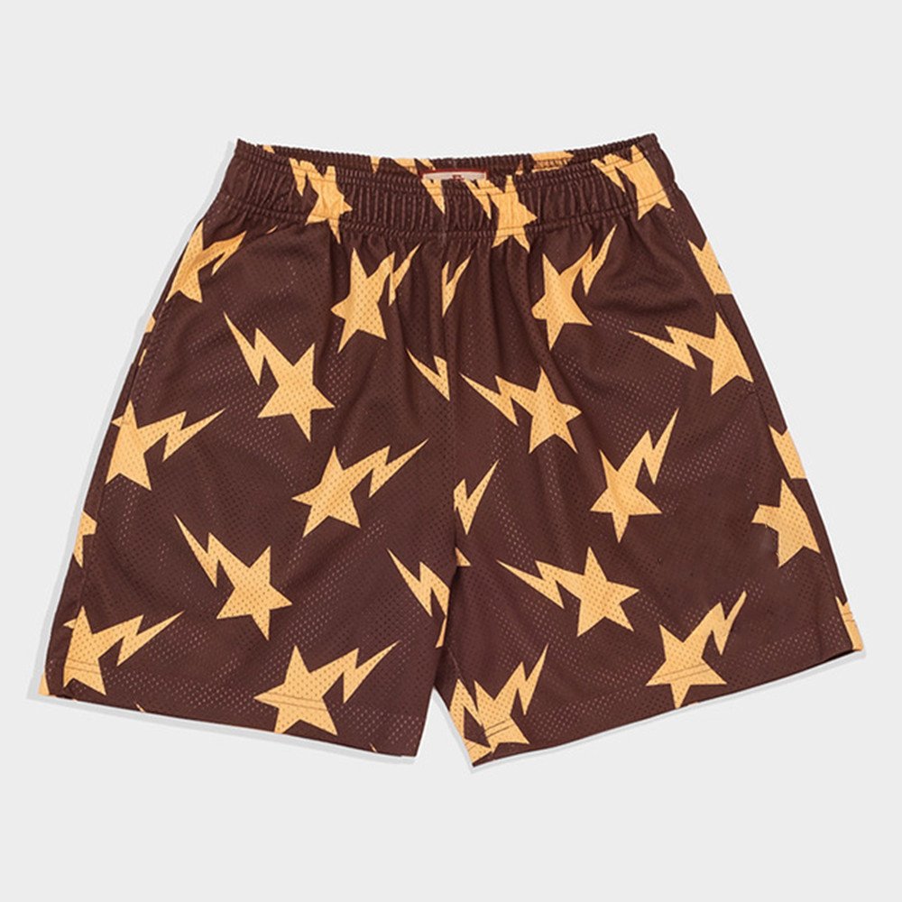 Custom mesh shorts with side pocket 100% polyester tie-dye mesh basketball shorts sublimation print mesh shorts