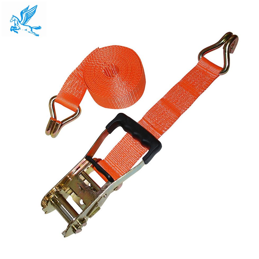 Tianma 4m Ratchet Tie Strap Custom Size Cargo Lashing Belt 2000kg Capacity Double J Hook End Made Polyester Certified GS