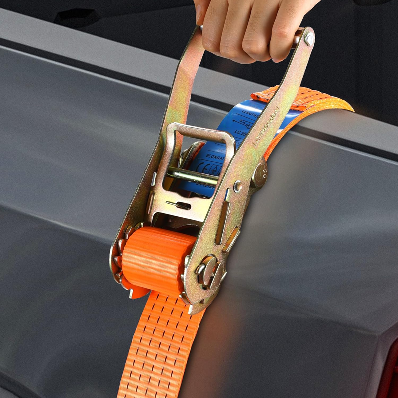 Tianma 4m Ratchet Tie Strap Custom Size Cargo Lashing Belt 2000kg Capacity Double J Hook End Made Polyester Certified GS