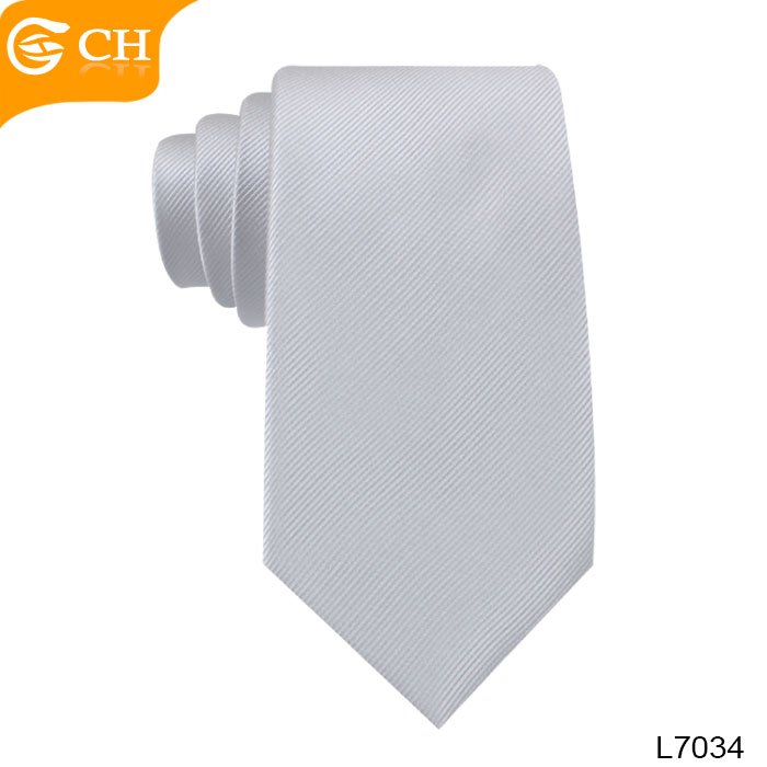 Wholesale Cheap Low MOQ Pure Color 100% Polyester 7CM Neckties For Men Uniform Casual Custom Logo Tie Tie
