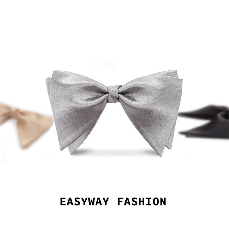 Bow Ties for Men Solid Color Pre-Tie Bow Tie and Pocket Square Set Classic Formal Tuxedo Bowties for Wedding Party