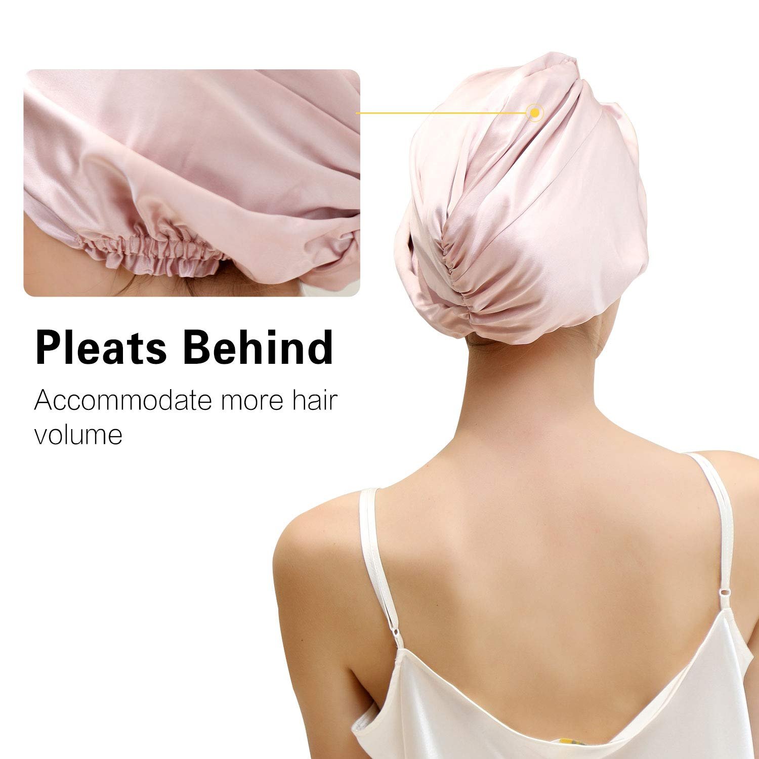 100% Mulberrry Custom Turban Silk Bonnet for Women Hair Care Natural Silk Hair Wraps Turban Silk Tie Bonnet