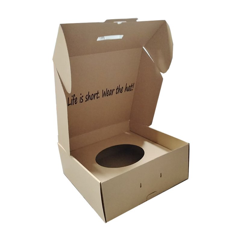 Large Wide Brim Fedora Hat Box Packaging Custom Logo Printing Cowboy Hat Box Fedora Hat Box