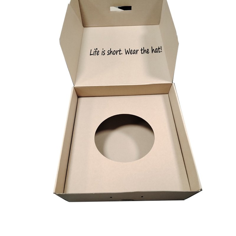 Large Wide Brim Fedora Hat Box Packaging Custom Logo Printing Cowboy Hat Box Fedora Hat Box
