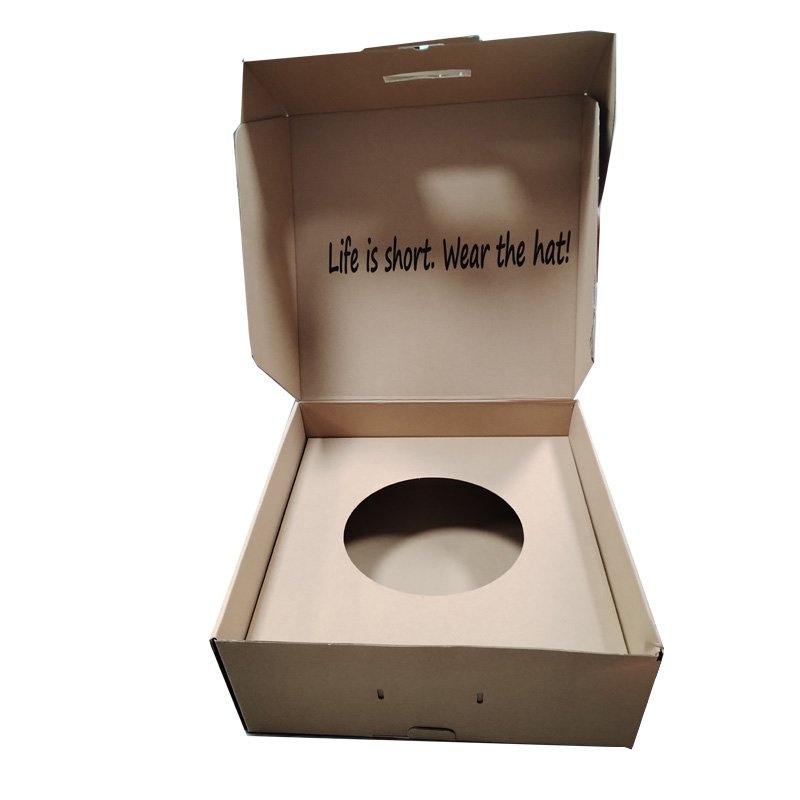 Large Wide Brim Fedora Hat Box Packaging Custom Logo Printing Cowboy Hat Box Fedora Hat Box