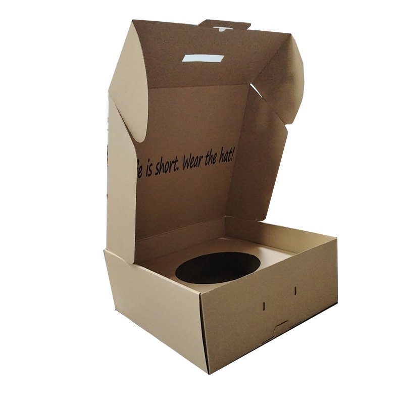 Large Wide Brim Fedora Hat Box Packaging Custom Logo Printing Cowboy Hat Box Fedora Hat Box