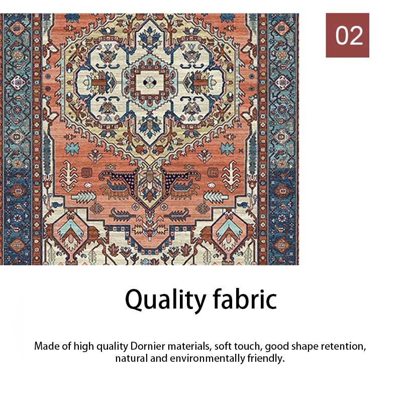 Living room Bedroom carpet washable area Large area carpet vintage carpet Dining room Family kitchen Rug