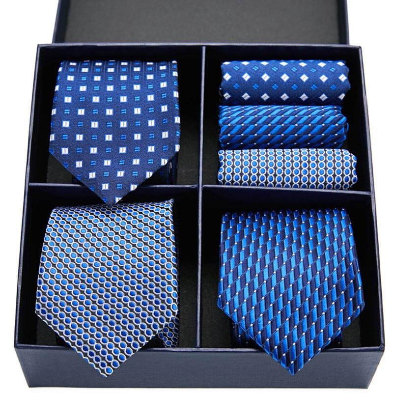 2021 Gift box Mens Tie Silk Paisley Ties For Men Wedding Business Style