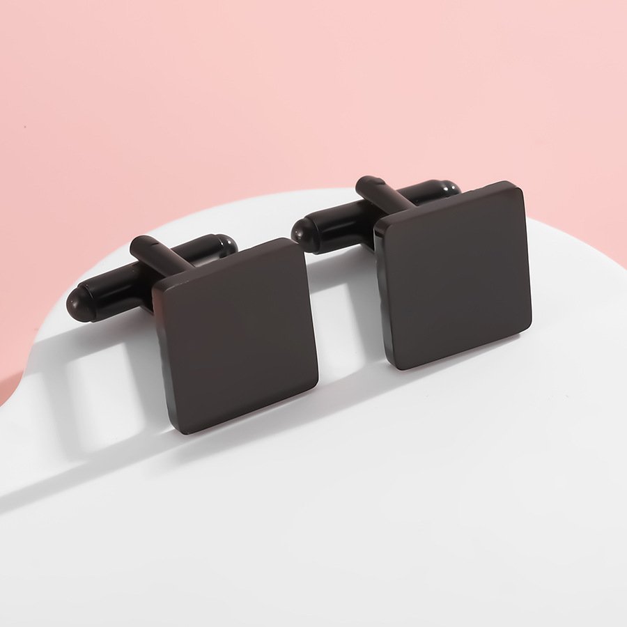 Business Men Stainless Steel Cufflinks Gift for Engagement Anniversary Party or Wedding Luxury Simple Classic cuff link