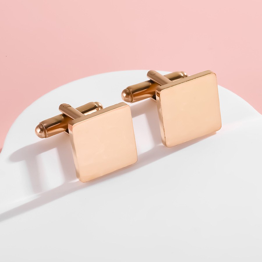 Business Men Stainless Steel Cufflinks Gift for Engagement Anniversary Party or Wedding Luxury Simple Classic cuff link