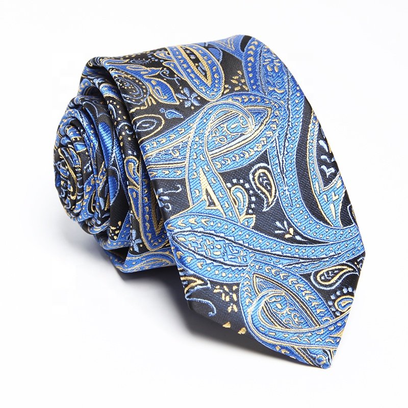 Wholesale Paisley Jacquard Woven Neck Ties Floral Normal Business Wedding Ties For Man