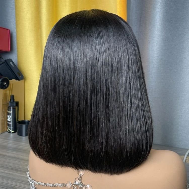 Glueless Double Drawn Straight Bob Wig Vendors Human Hair Lace Front Wig Wholesale Raw Vietnamese Hair HD Full Lace Frontal Wigs