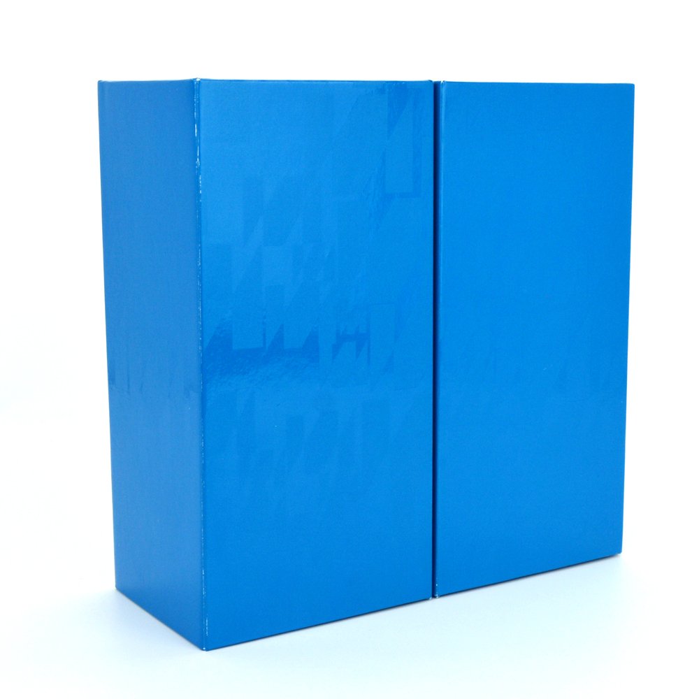 Magnetic Gate Double Door Filp Top Open Perfume Skin Care Mystery Gift Packaging Paper Luxury Folding Box With Ribbon Tied
