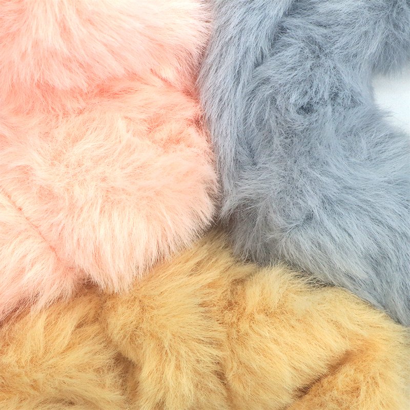 Cute Hair Tie Scrunchies Classic Multi Color Artificial Rabbit Fur Fluffy Hair Party Girl Elastic Scruchies