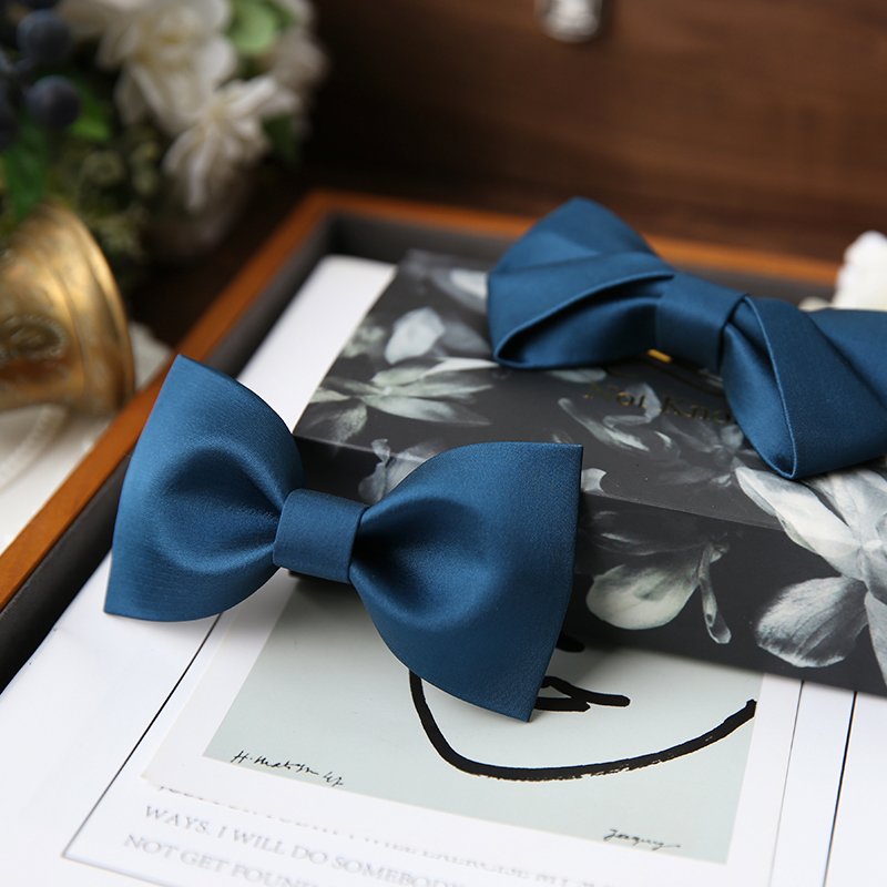 High Quality Mens Pretied Banded Adjustable Solid Color Bowtie