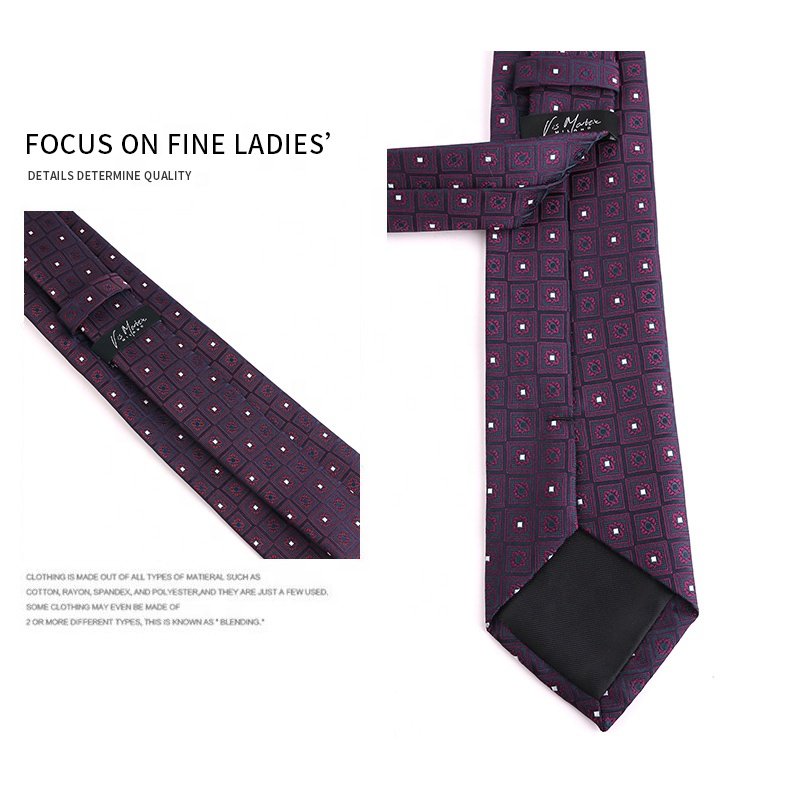 Fuchsia Ties For Men Dot , Red Men's Formal Business Polyester Tie, Men's Stock Wedding Ties & Accessories