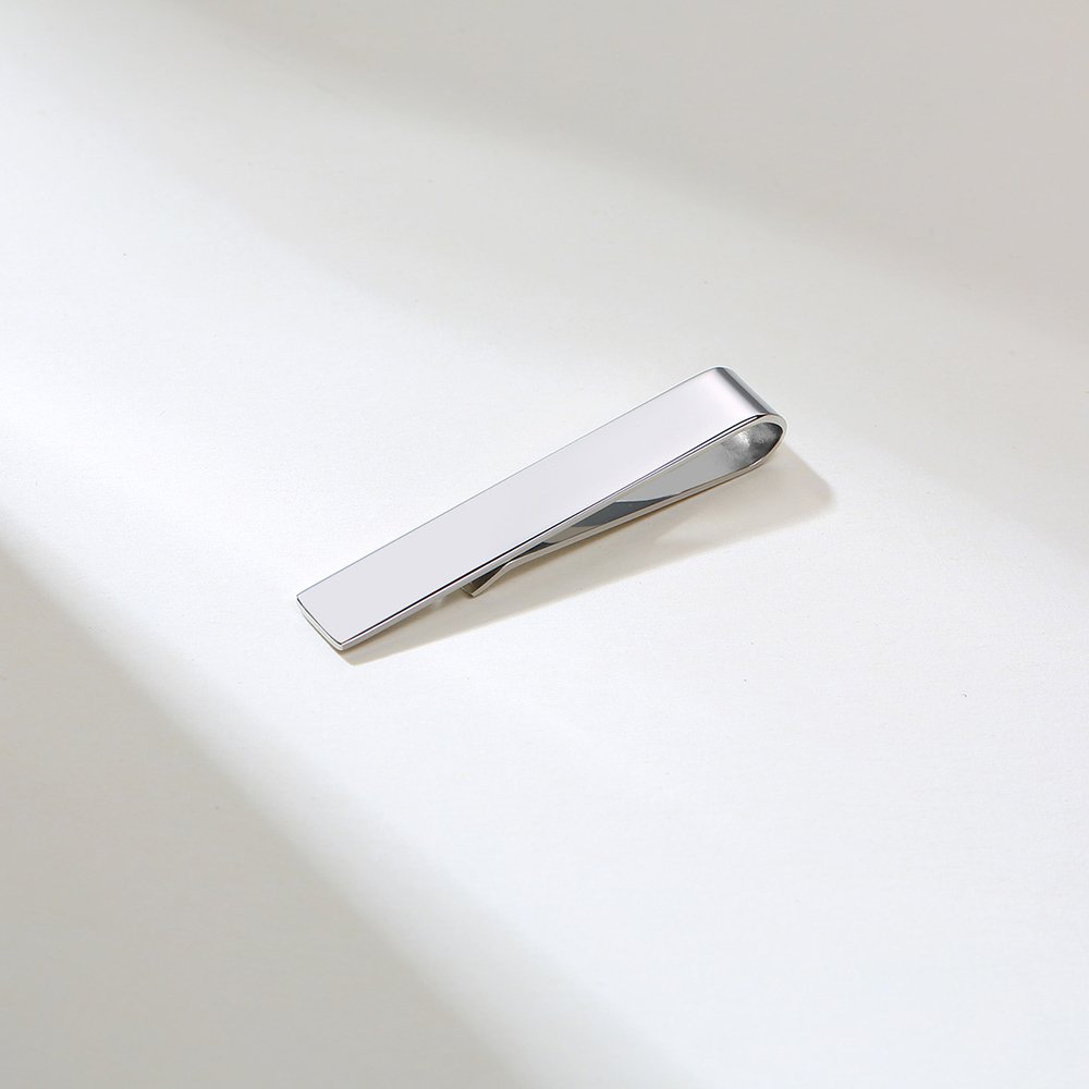 custom personalized jewelry blank bar stainless steel tie clips for men basic accessory