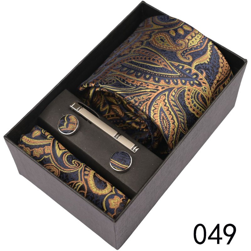 Light Blue 100% Micro Fibre Paisley Tie Jacquard Woven Polyester Necktie with Pocket Square Set