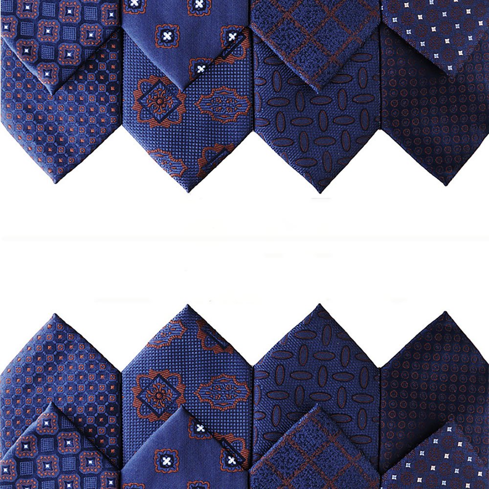 2023 new business tie men's formal dress fashion small flower polyester silk arrow tie