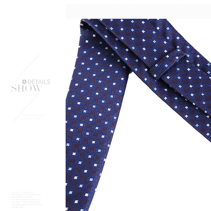 2023 new business tie men's formal dress fashion small flower polyester silk arrow tie