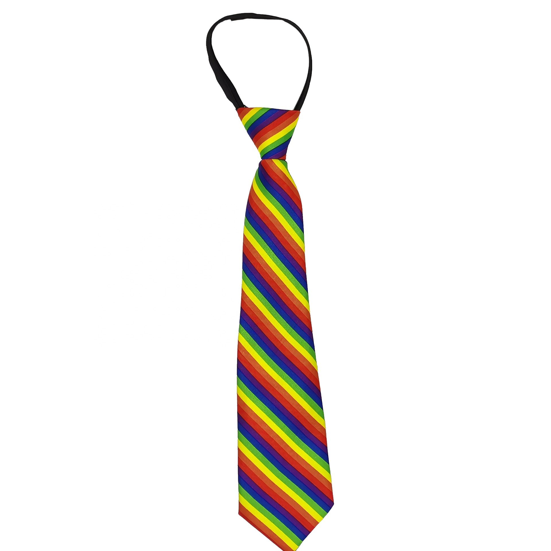 Cheap hot sale pride month necktie suspender polyester corbata casual style color zip ties bow tie lgbt colorful rainbow necktie