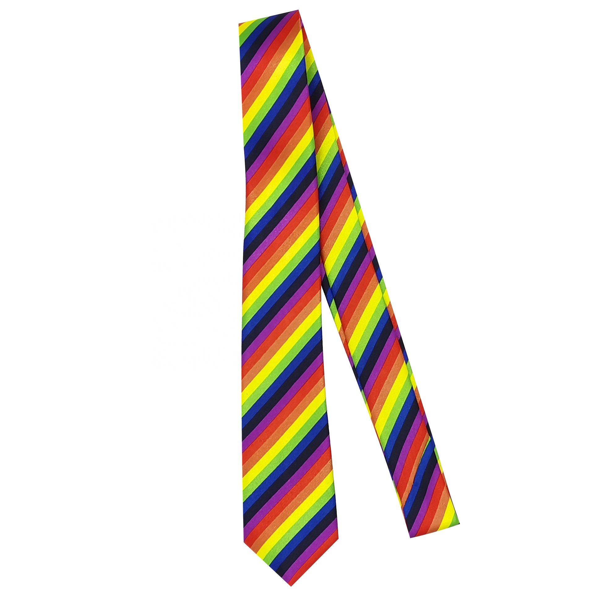 Cheap hot sale pride month necktie suspender polyester corbata casual style color zip ties bow tie lgbt colorful rainbow necktie