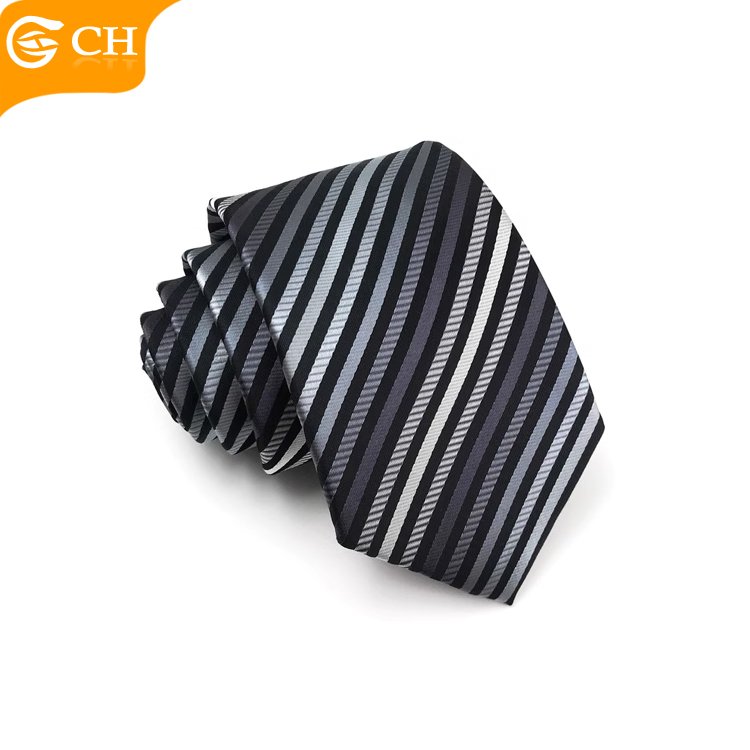 OEM Old Brand Chinese Manufacturers Latest Designer Colorful Striped Neckties Personalized Woven Custom logo Tie