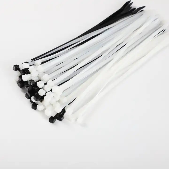 Free Sample 4.8x300mm Black Self-Locking Nylon 66 Cable Tie Wrap Plastic Fastener Zip Ties