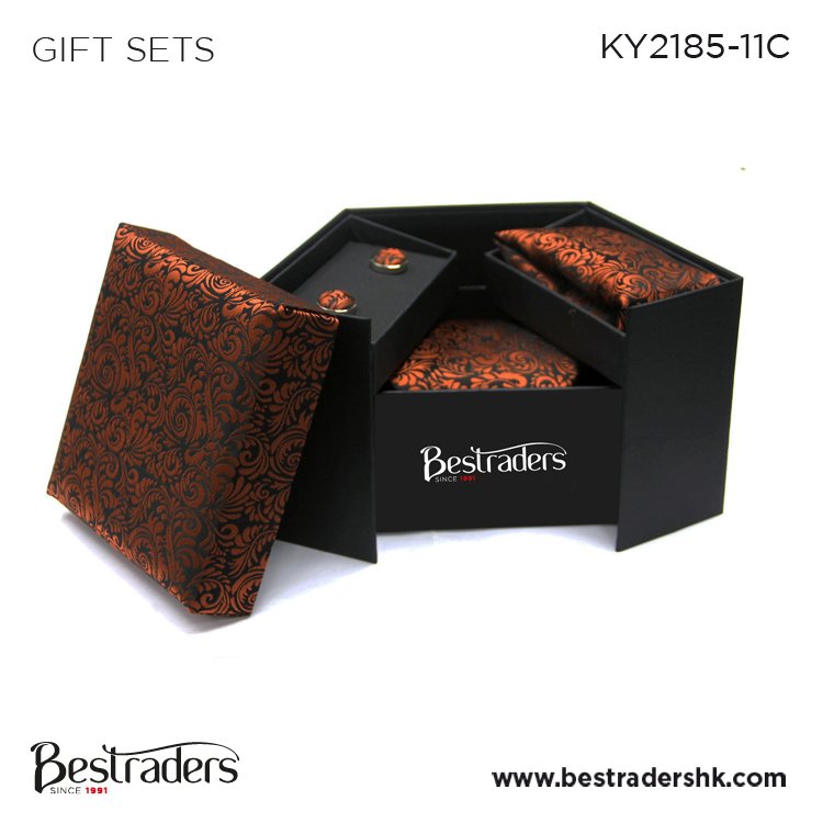 Bulk Sale Men's Fashion Accessories Micro Woven Polyester Material Gift Box Sets for Cufflinks/ Tie / Pocket Square