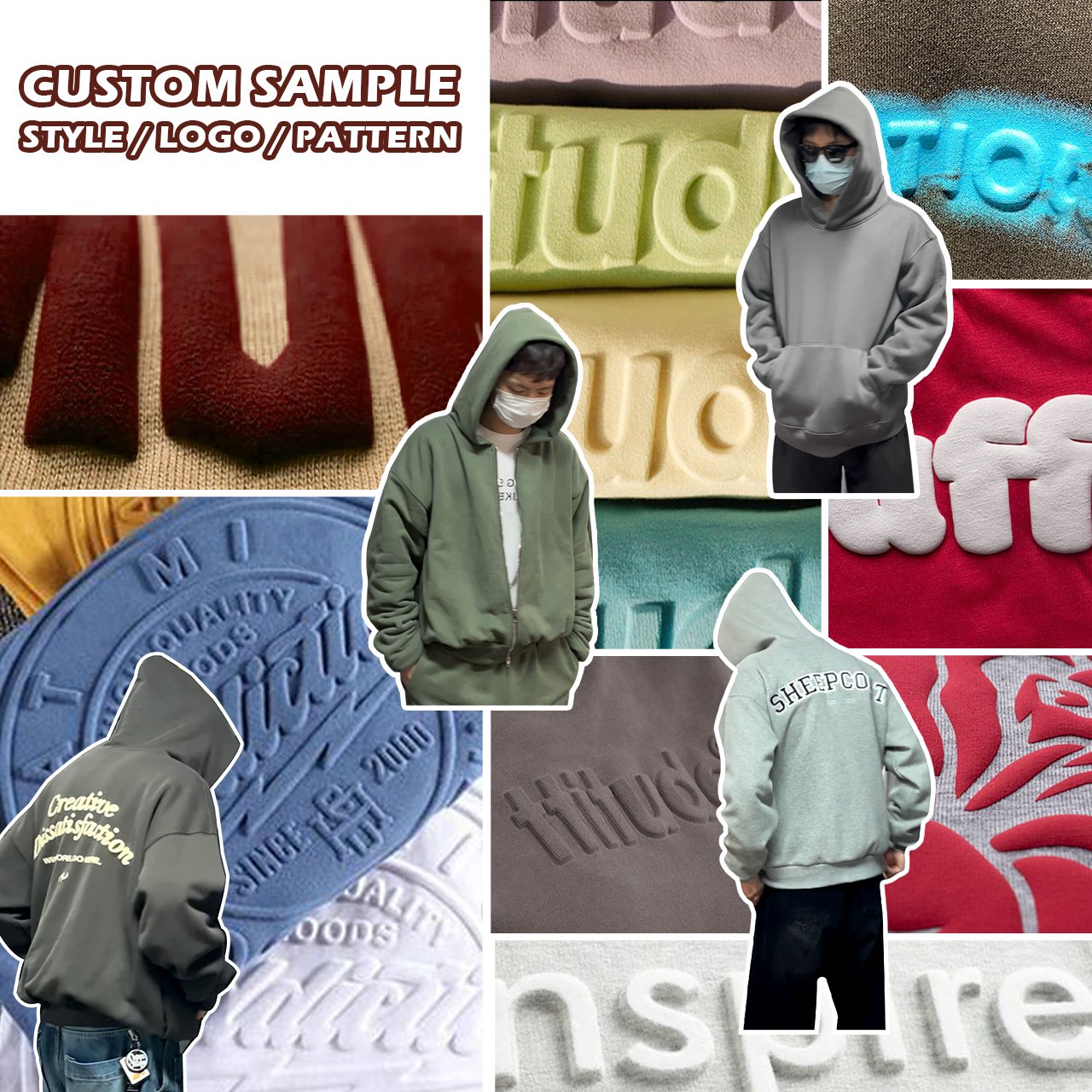 luxury plain 600gsm blank thick heavyweight cotton 100% blend french terry hoodie cropped double zipper custom zip up hoodie