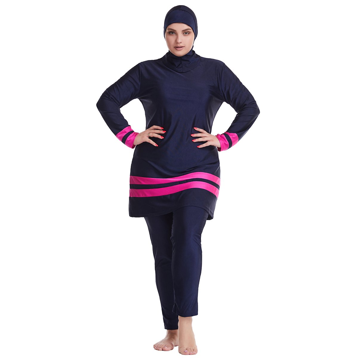 3PCS plus size burkinis muslim swimwear Islamic Swimsuit Modest swimwear Muslim Women Swimwear