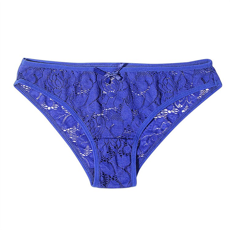 New bow tie girl lace hollow waist flower women's underwear