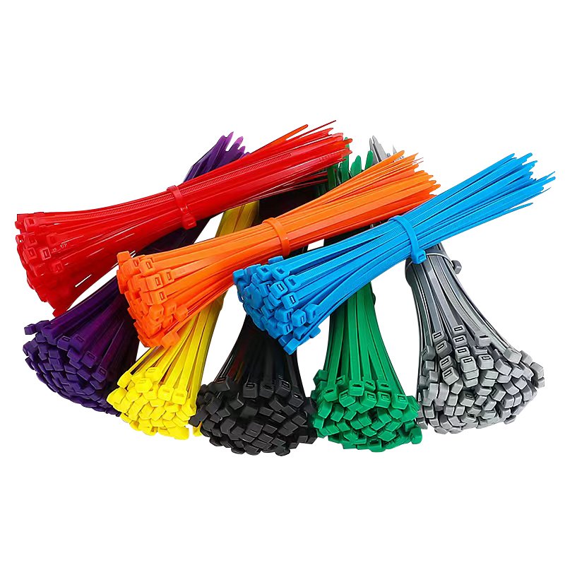 Manufactures in China Self-Locking Black UV Nylon Cable Wrap Ties Assorted Sizes 100Pack 5*200mm 8Inch zip ties