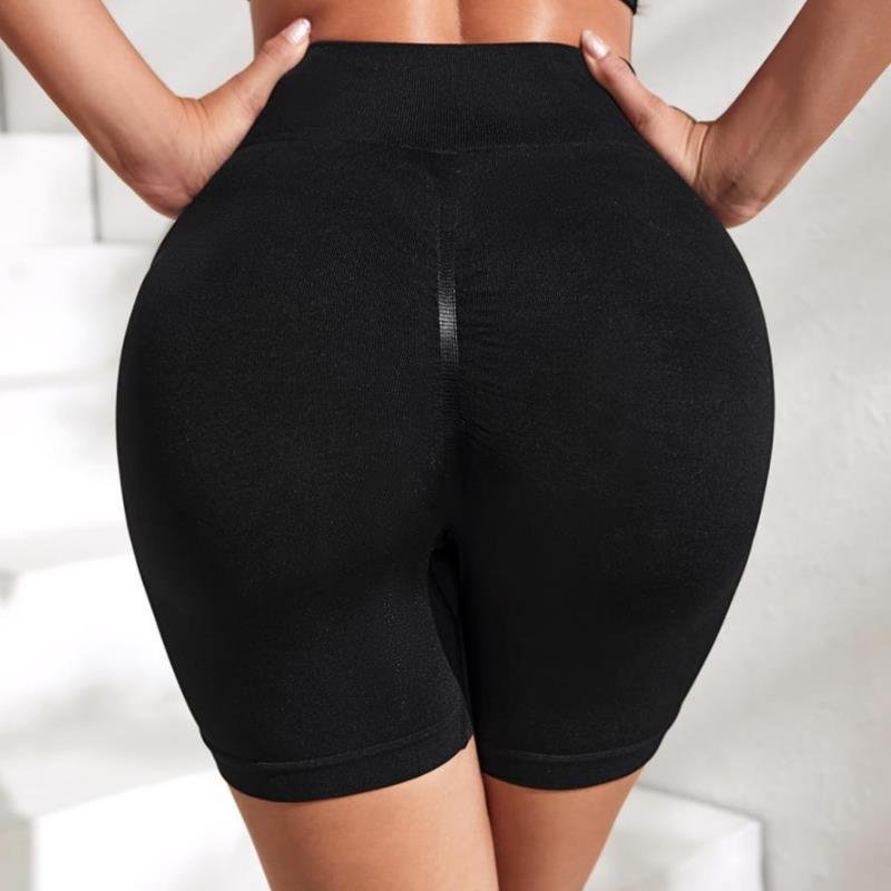 Custom logo women sports gym clothing Workout Yoga Fitness shorts seamless scrunch butt shorts