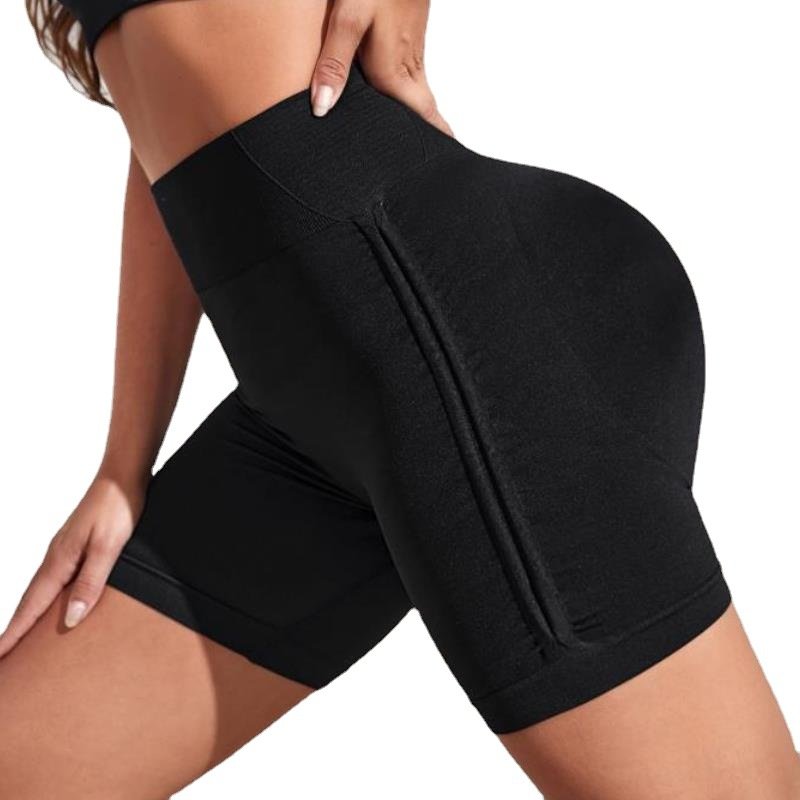 Custom logo women sports gym clothing Workout Yoga Fitness shorts seamless scrunch butt shorts